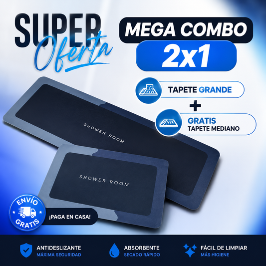 MEGA COMBO 2x1 TAPETE GRANDE + GRATIS TAPETE MEDIANO🎁
