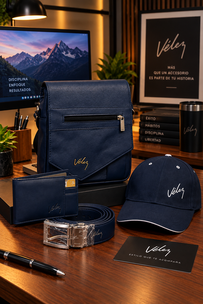 KIT VELEZ 4 EN 1: ESTILO Y ELEGANCIA EN UN SOLO KIT 🔥 ¡GORRA GRATIS POR TIEMPO LIMITADO!
