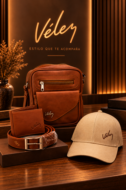 KIT VELEZ 4 EN 1: ESTILO Y ELEGANCIA EN UN SOLO KIT 🔥 ¡GORRA GRATIS POR TIEMPO LIMITADO!